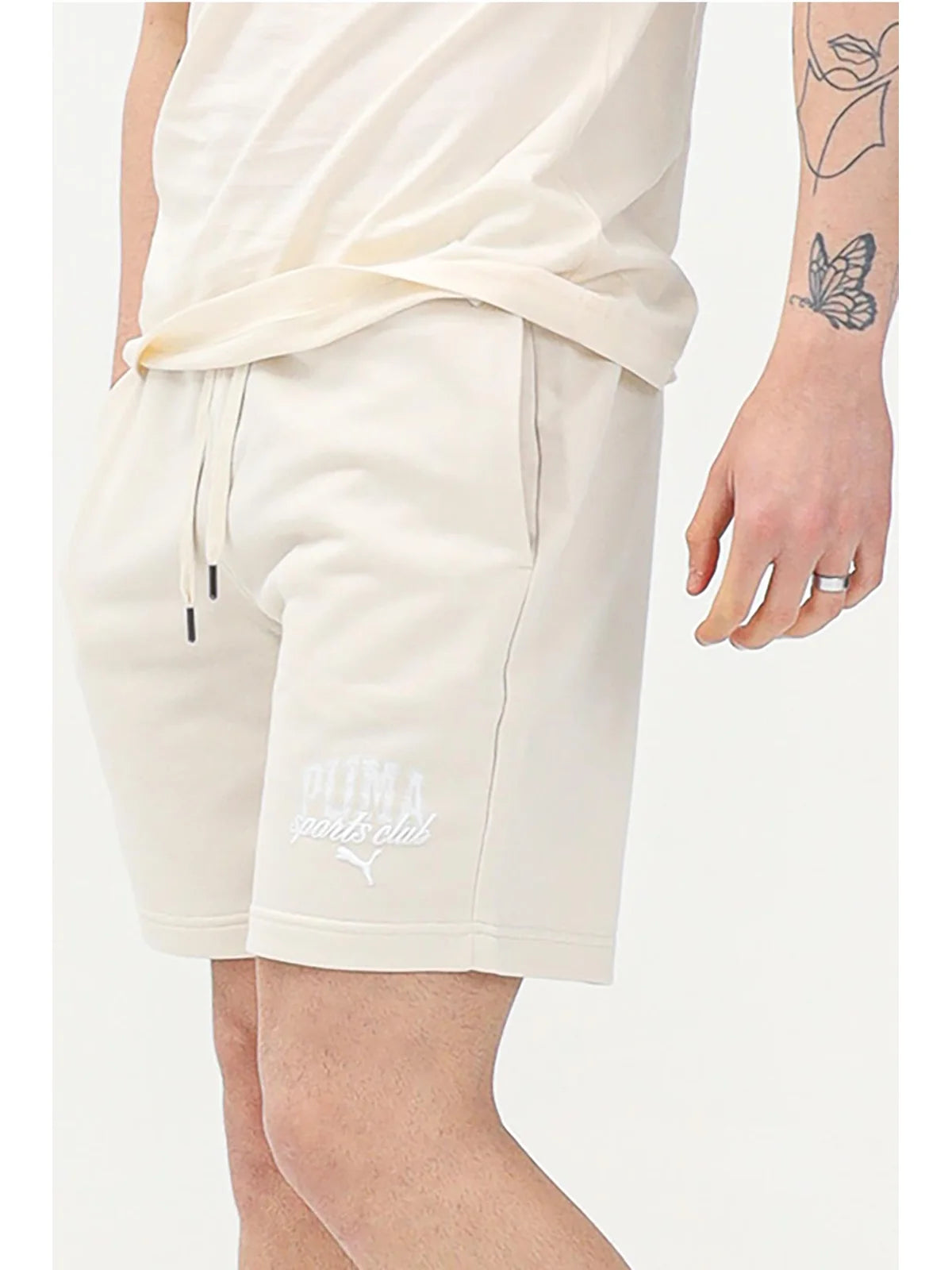 Puma Bermuda Cotone Poliestere - Bianco