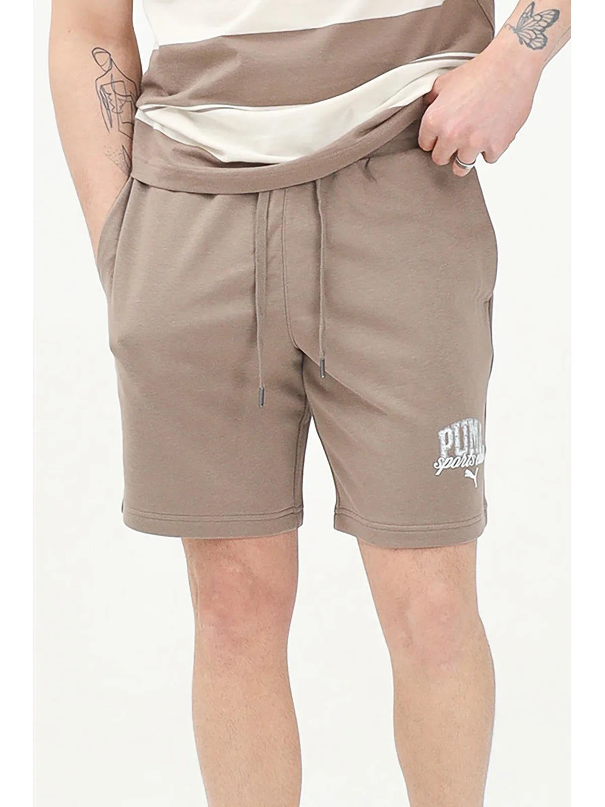 Puma Bermuda Cotone Poliestere - Taupe