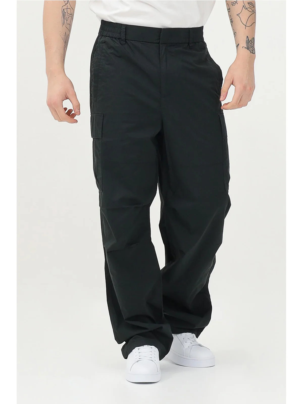 Armani Exchange Cotton Cargo Trousers - Green