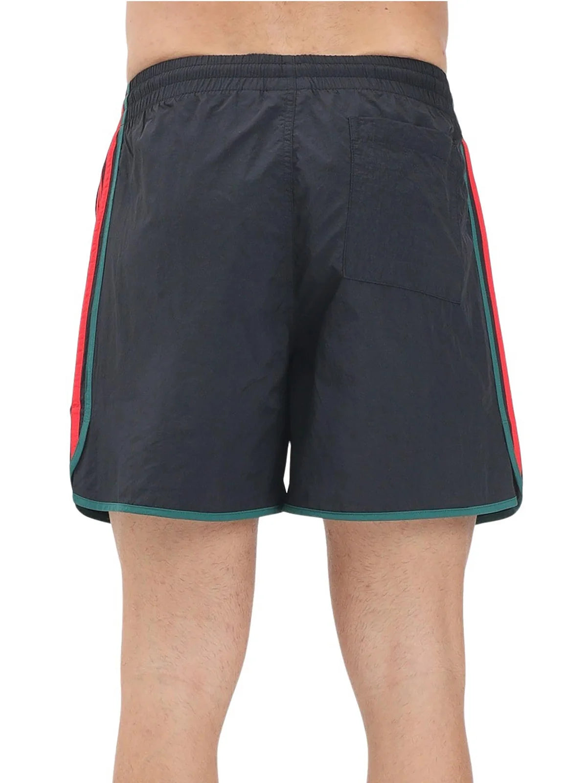 Adidas Bermuda Riciclati - Nero/Rosso