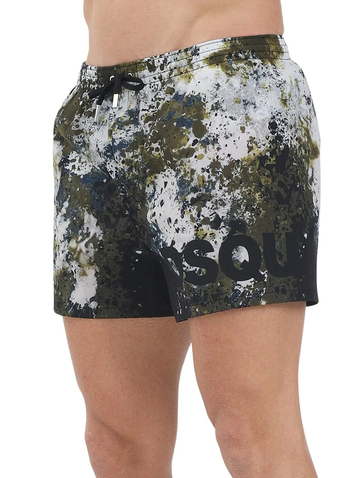 Dsquared2 Beachwear Stretch Polyamide Swim Shorts - Multicolor