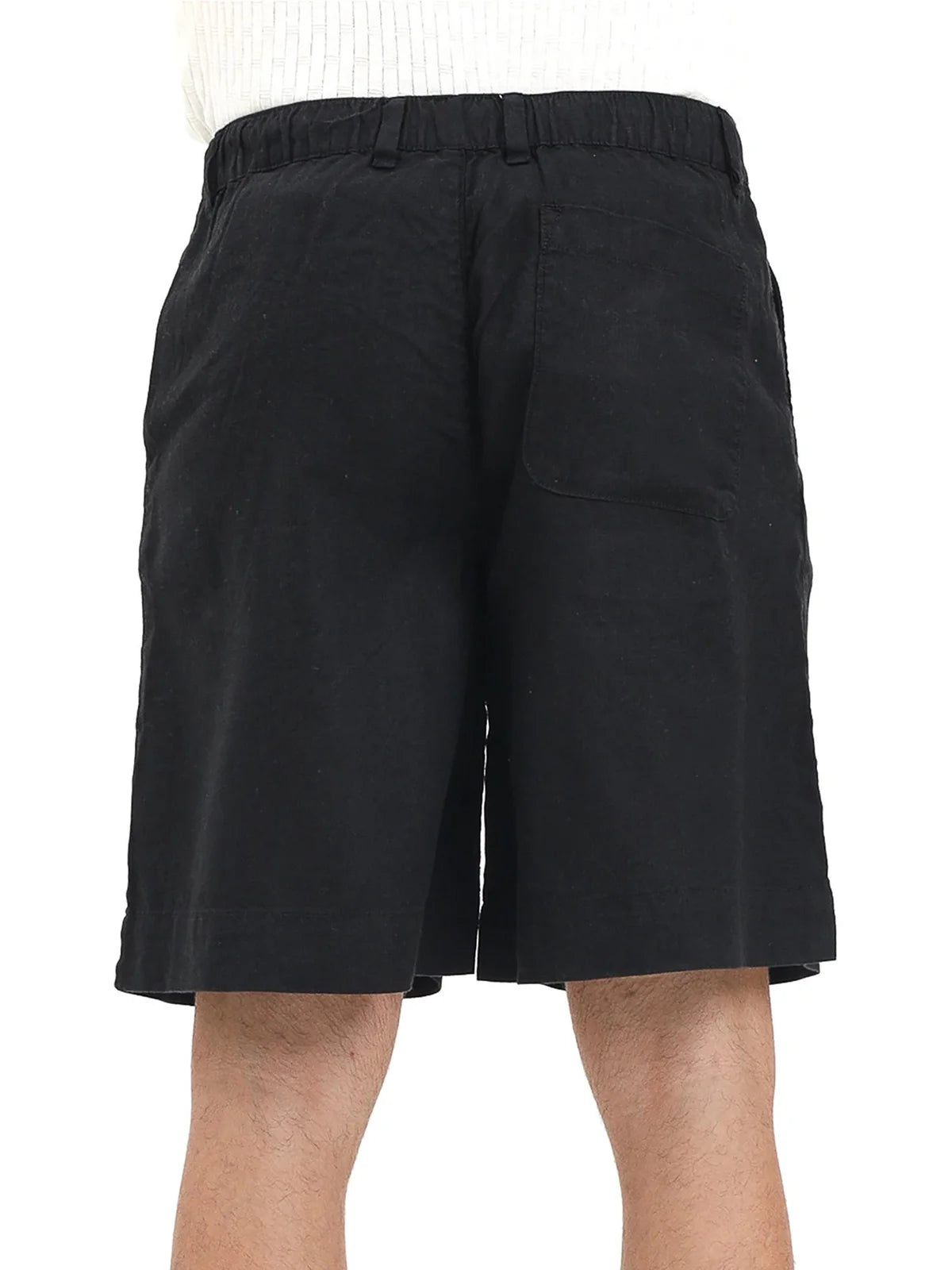 Selected Bermuda Lino Cotone - Nero