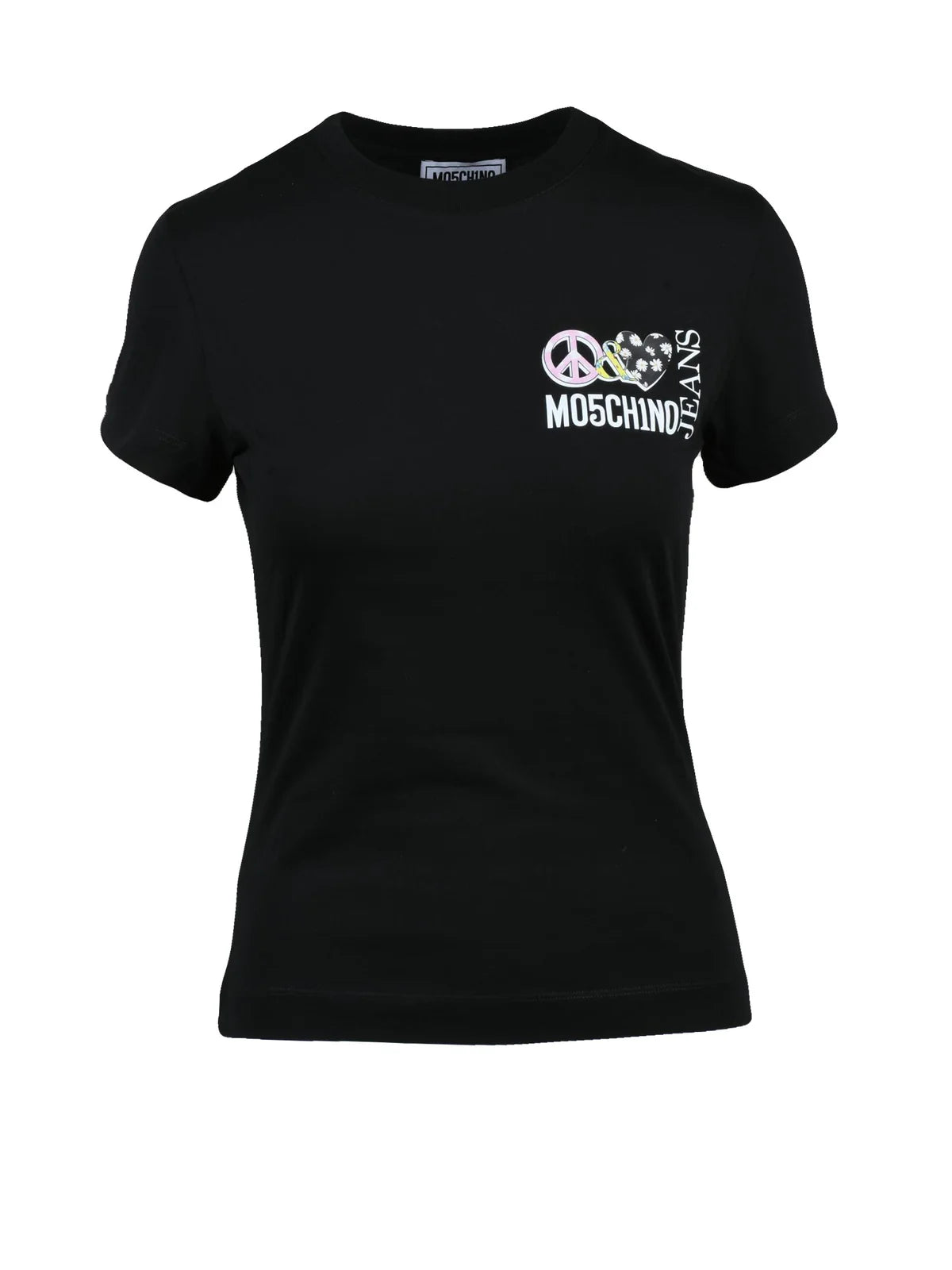 Mo5ch1no Jeans T-shirt Cotone - Nero