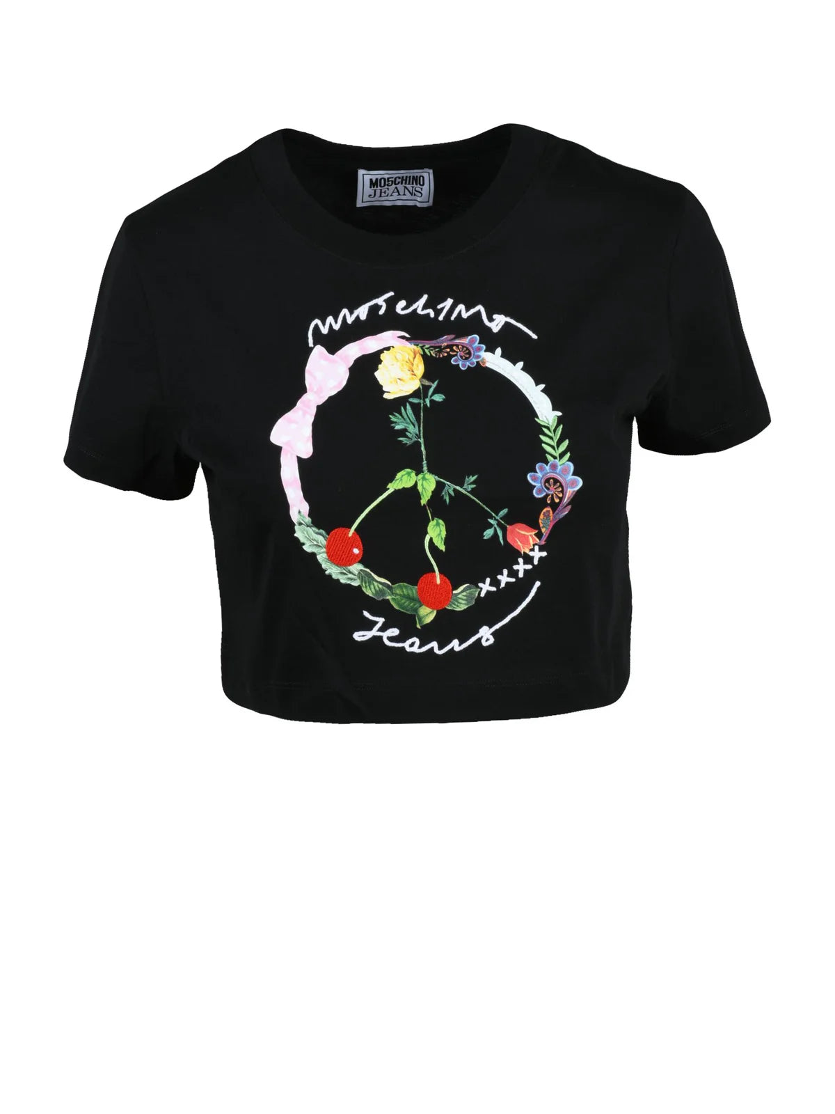 Mo5ch1no Jeans T-shirt Cotone - Nero