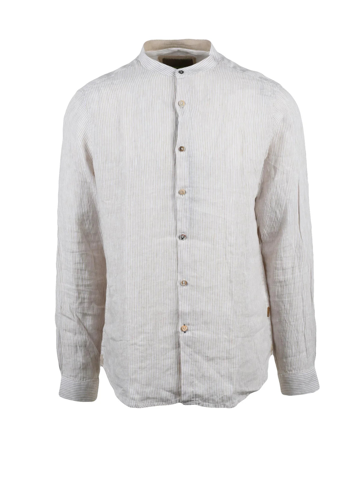 Gianni Lupo Camicia Lino - Bianco/Beige