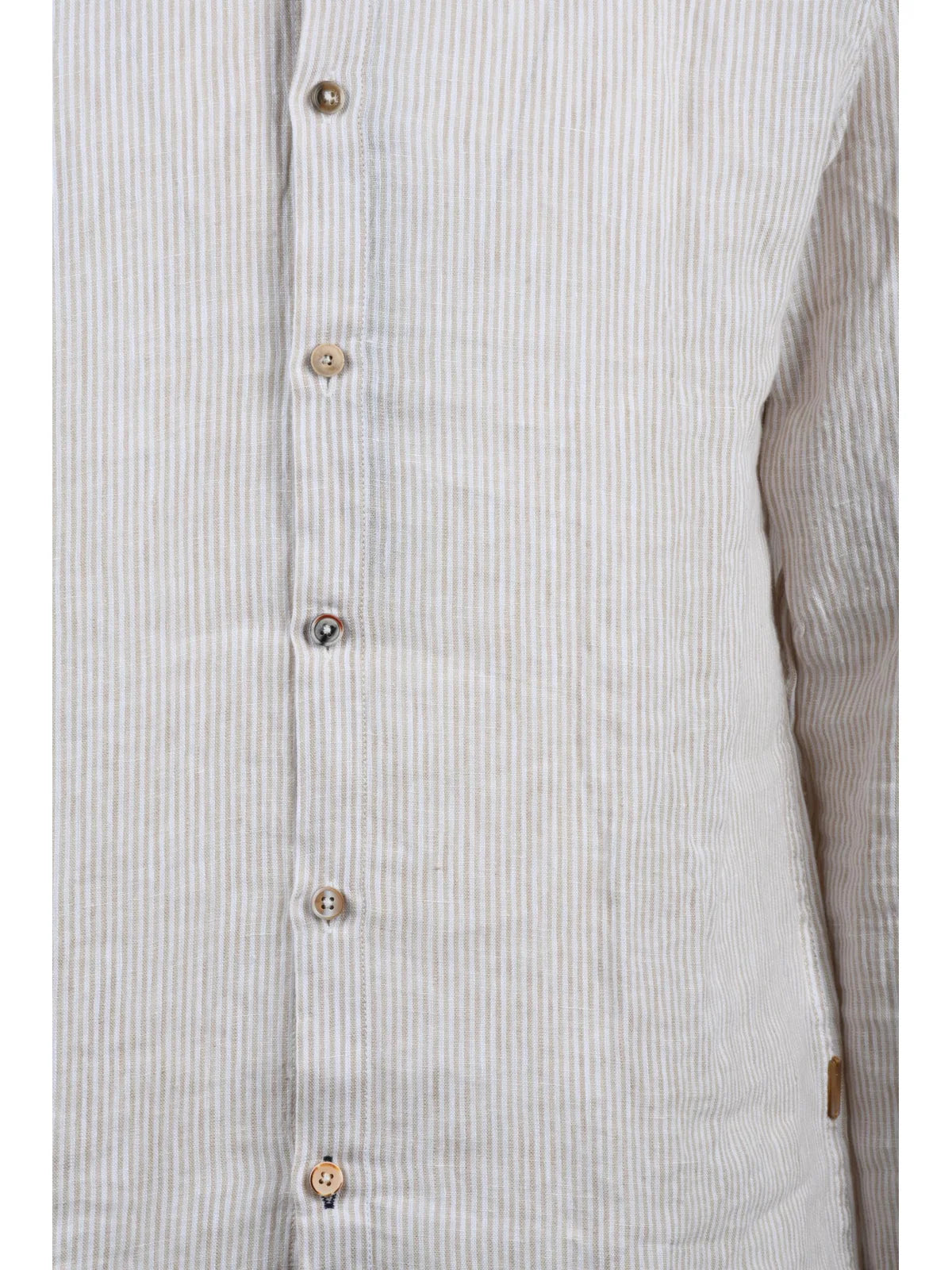 Gianni Lupo Camicia Lino - Bianco/Beige