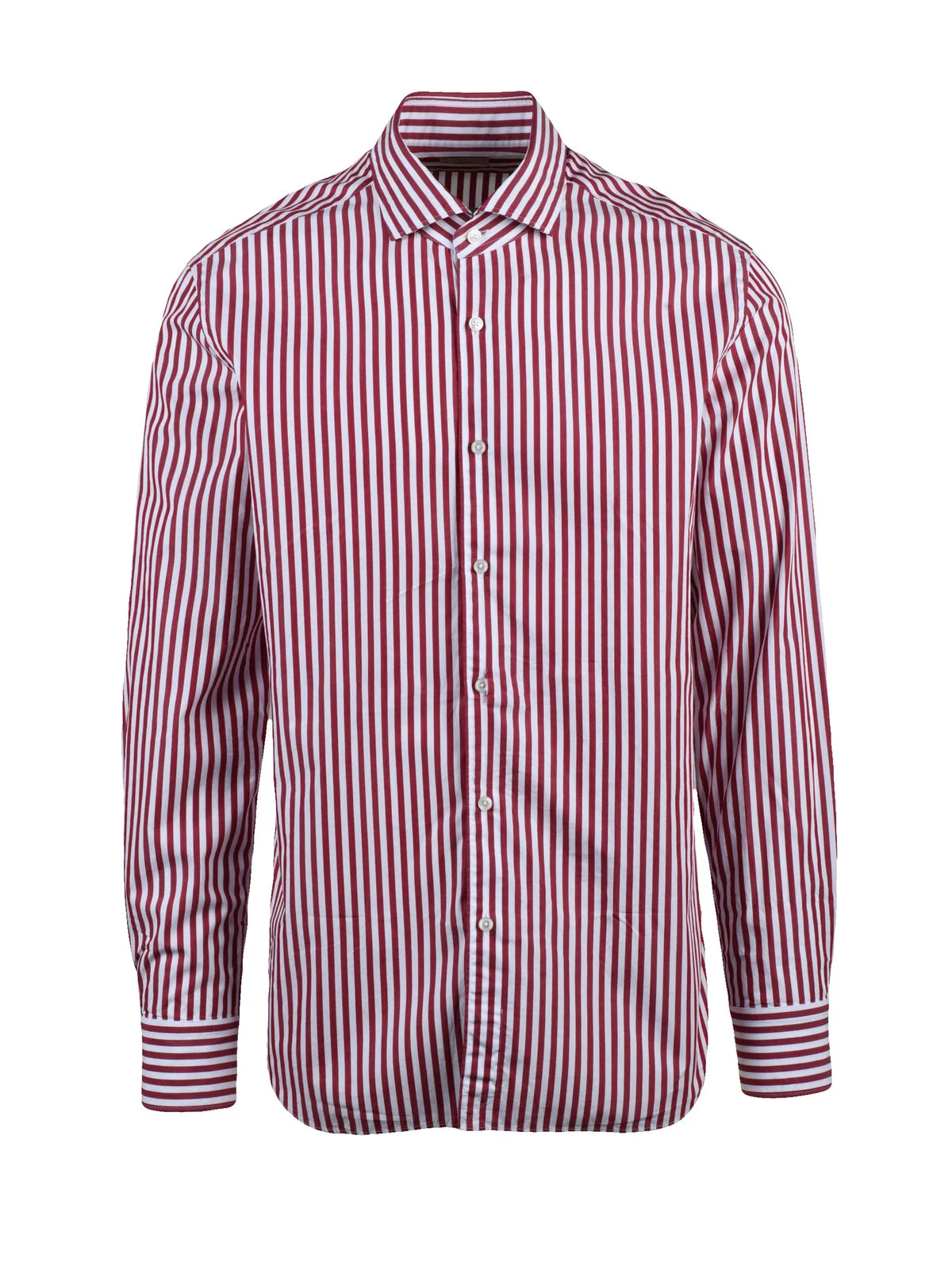 Xacus Camicia Cotone - Bianco/Rosso