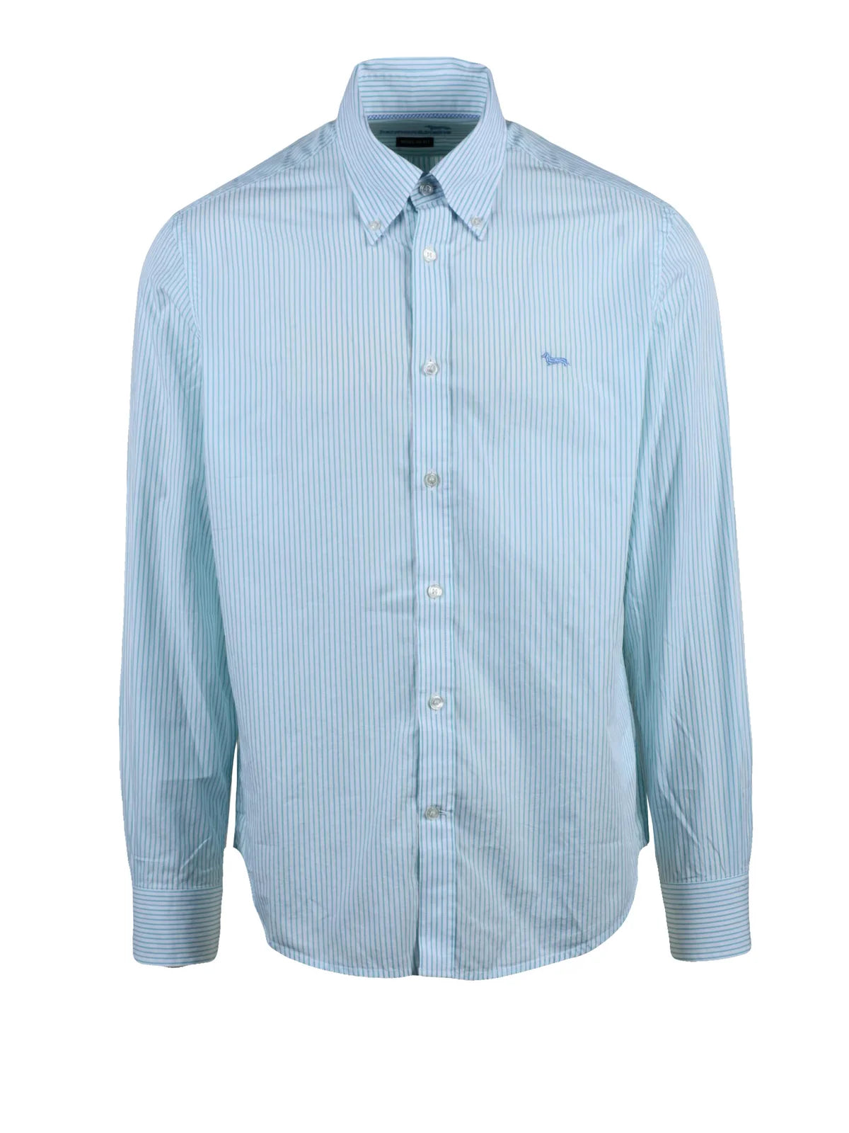 Harmont&Blaine Striped Shirt - White/Green