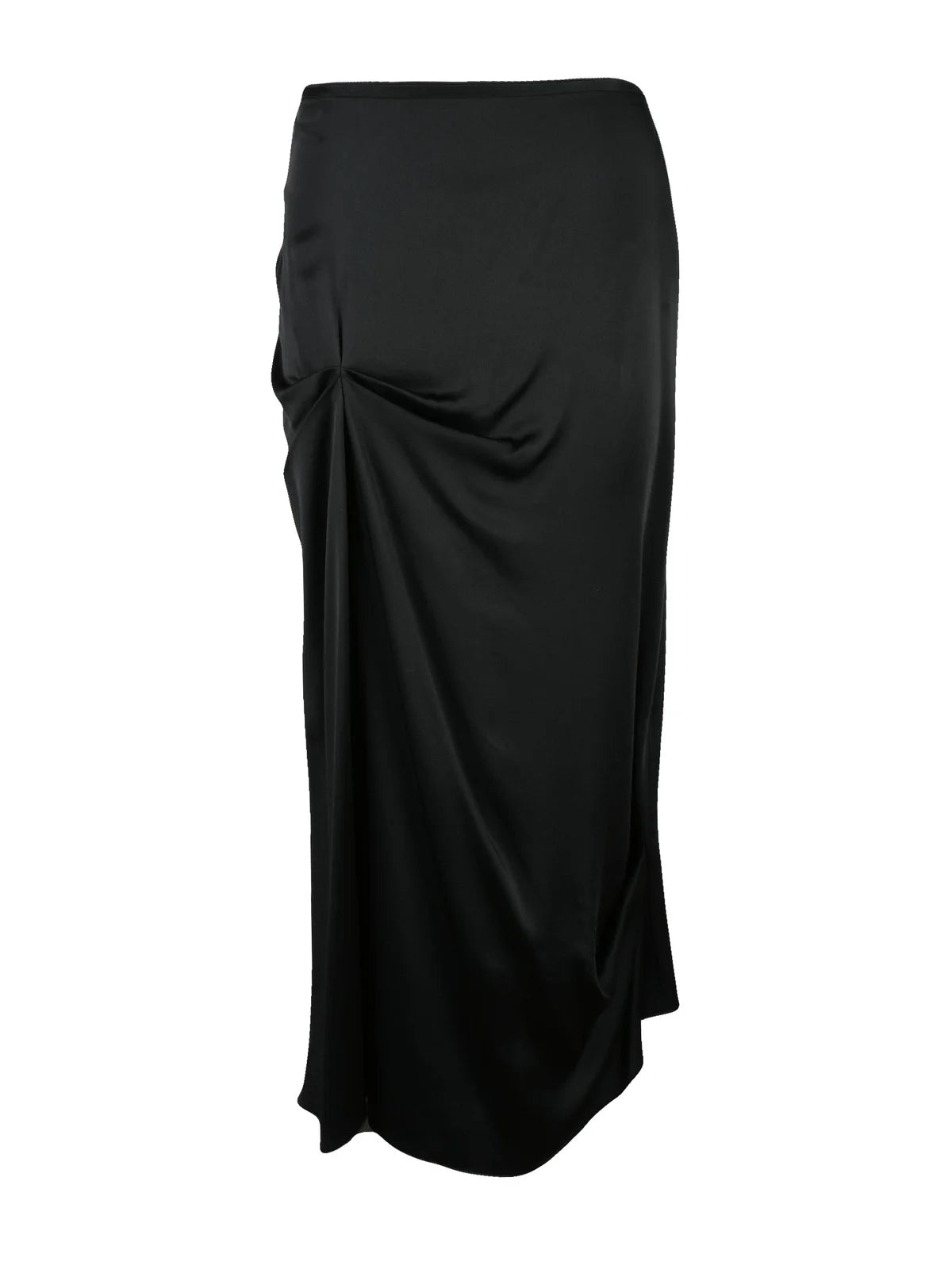 Victoria Beckham Gonna Lunga Satin - Nero