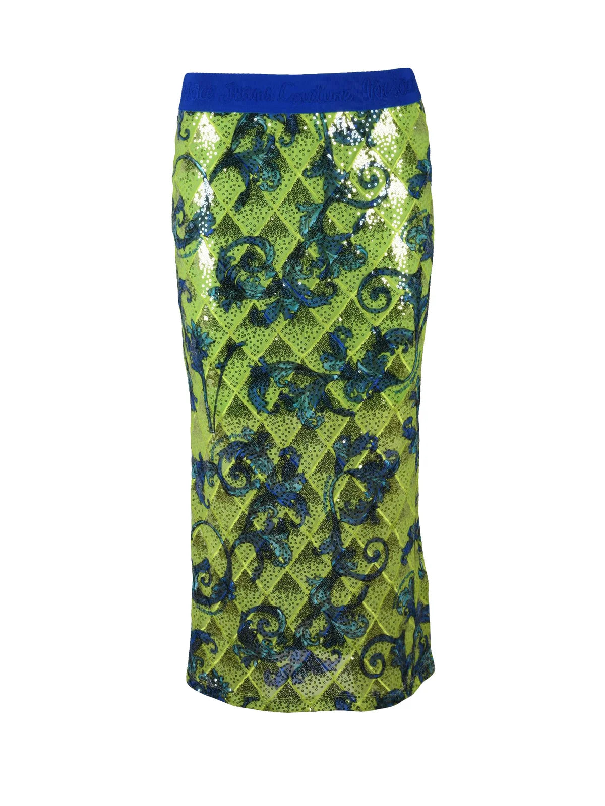 Versace Jeans Couture Gonna Longuette Paillettes - Verde