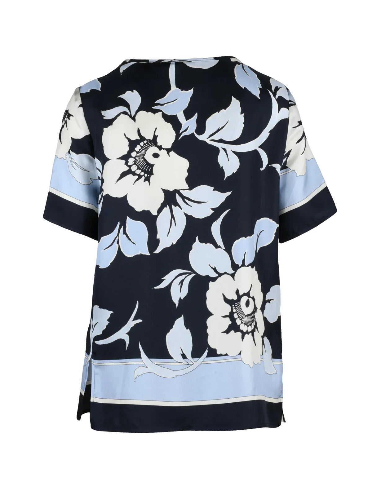 P.a.r.o.s.h. Blusa Girocollo Seta Blu