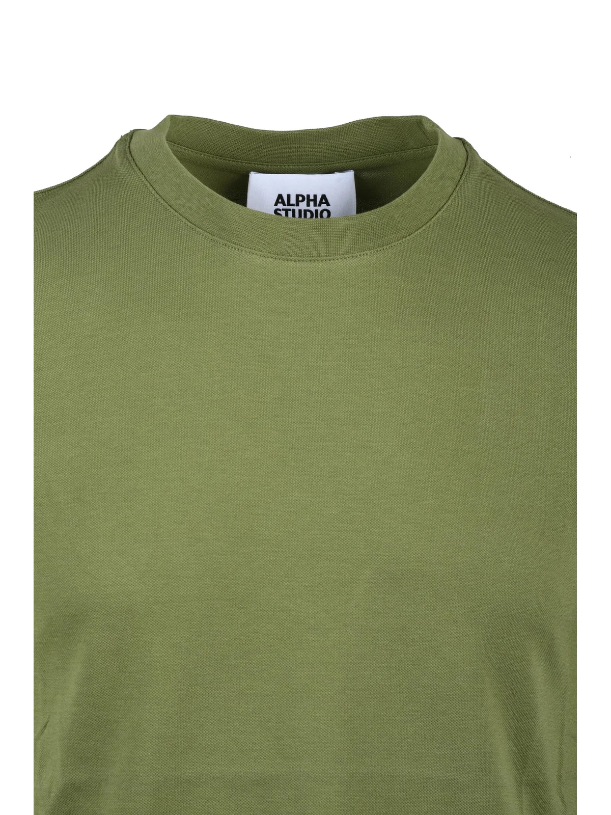 Alpha Studio T-shirt Stretch - Verde Militare