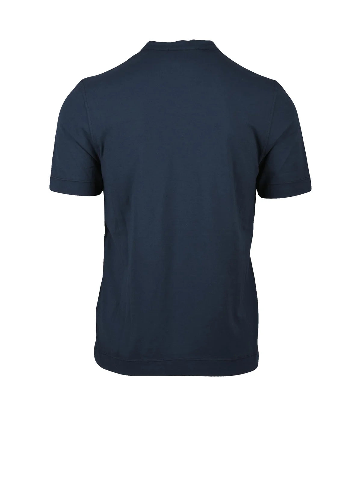 Alpha Studio T-shirt Serafino Cotone/Elastan - Blu Notte