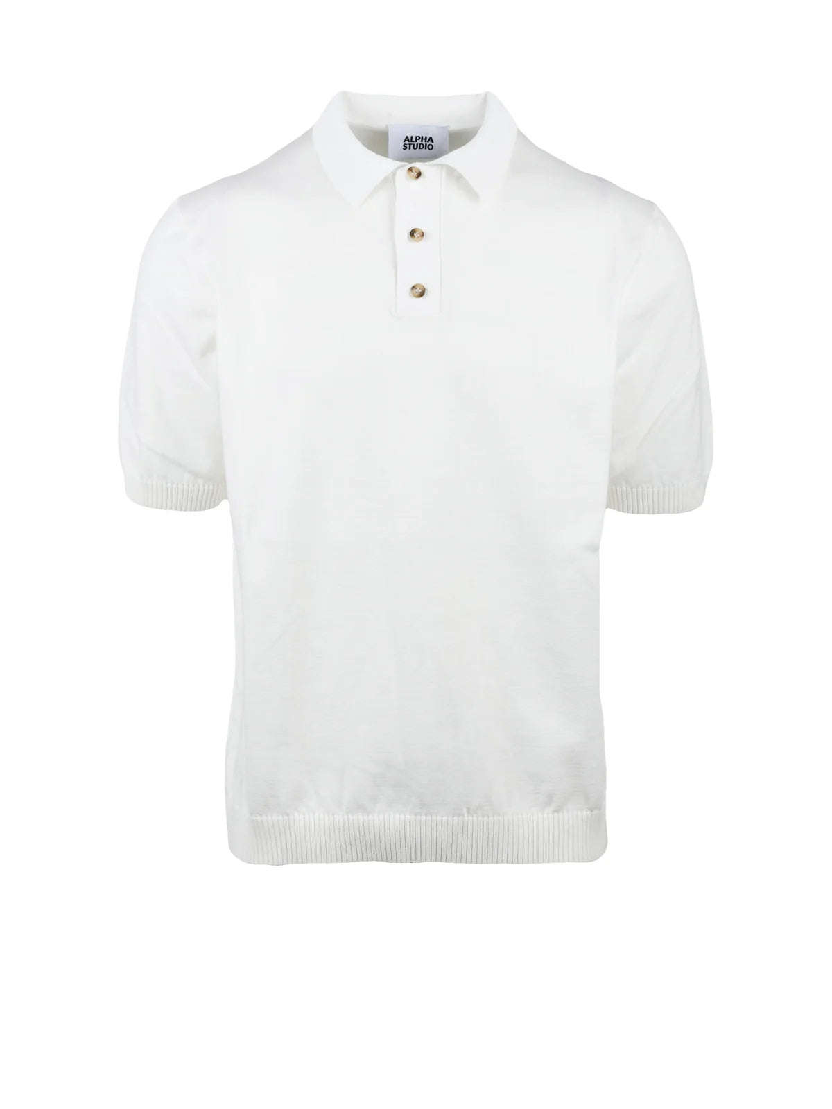 Alpha Studio Polo Shirt - White