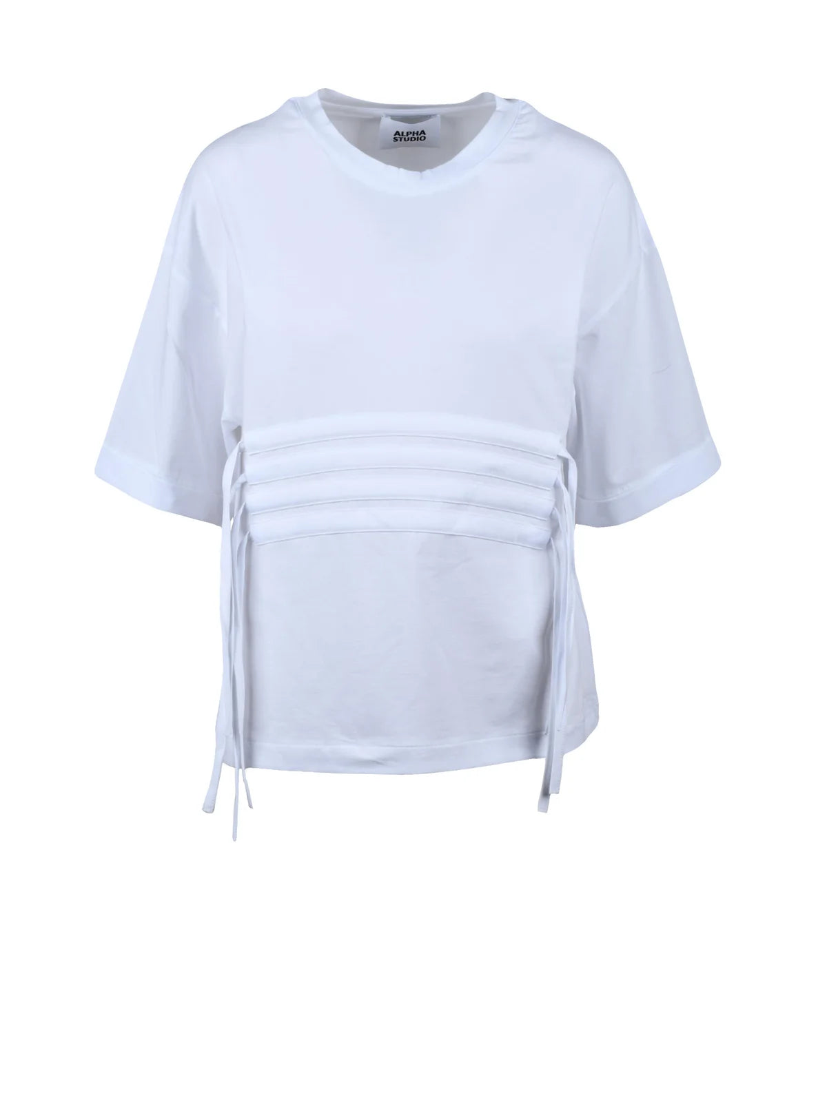 Alpha Studio T-shirt Cotone/Elastan - Bianco