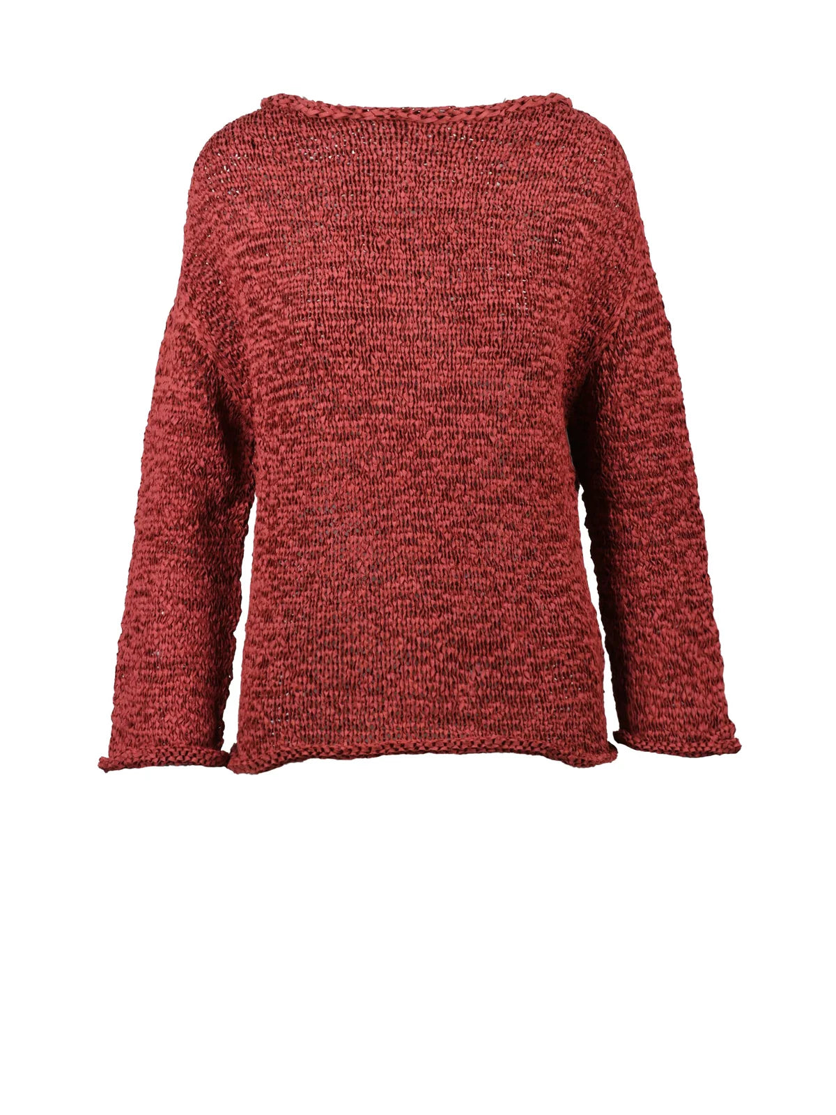 Alpha Studio Maglia Nastro Intrecciato Poliestere/Poliammide - Rosso