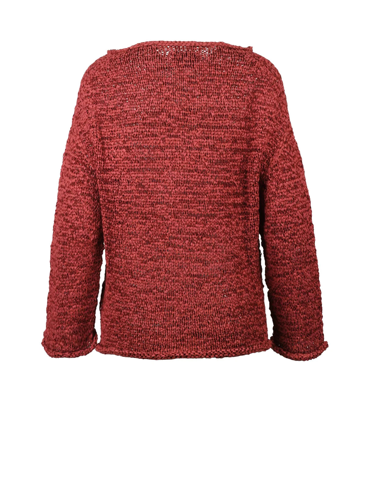 Alpha Studio Maglia Nastro Intrecciato Poliestere/Poliammide - Rosso