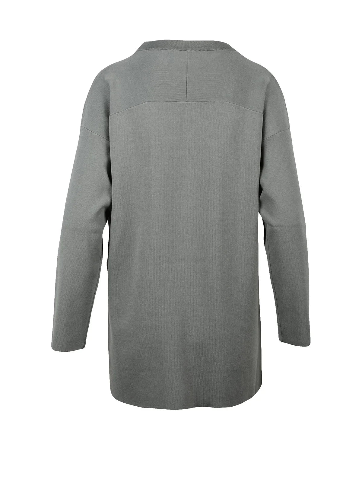 Alpha Studio Maglia Asimmetrica con Bottone - Verde Salvia