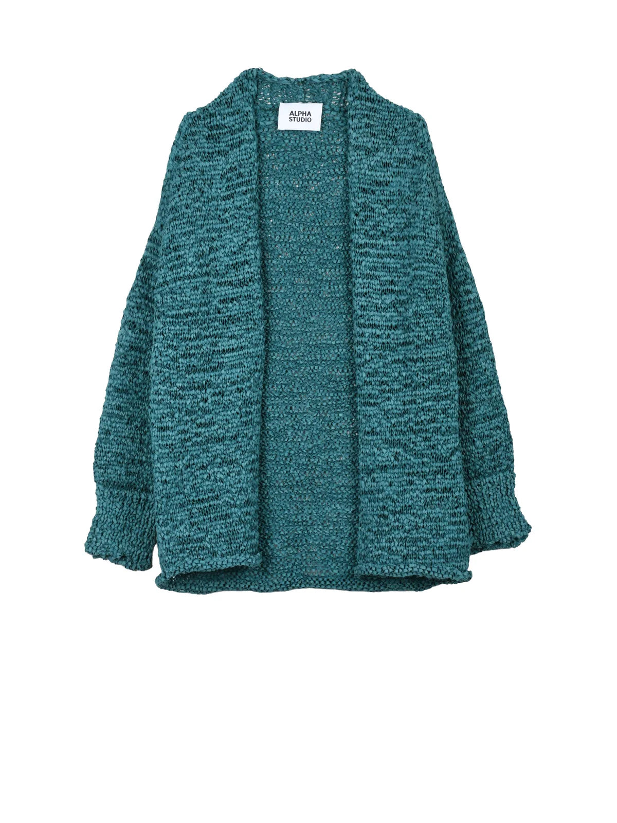 Alpha Studio Cardigan Nastro Intrecciato - Verde
