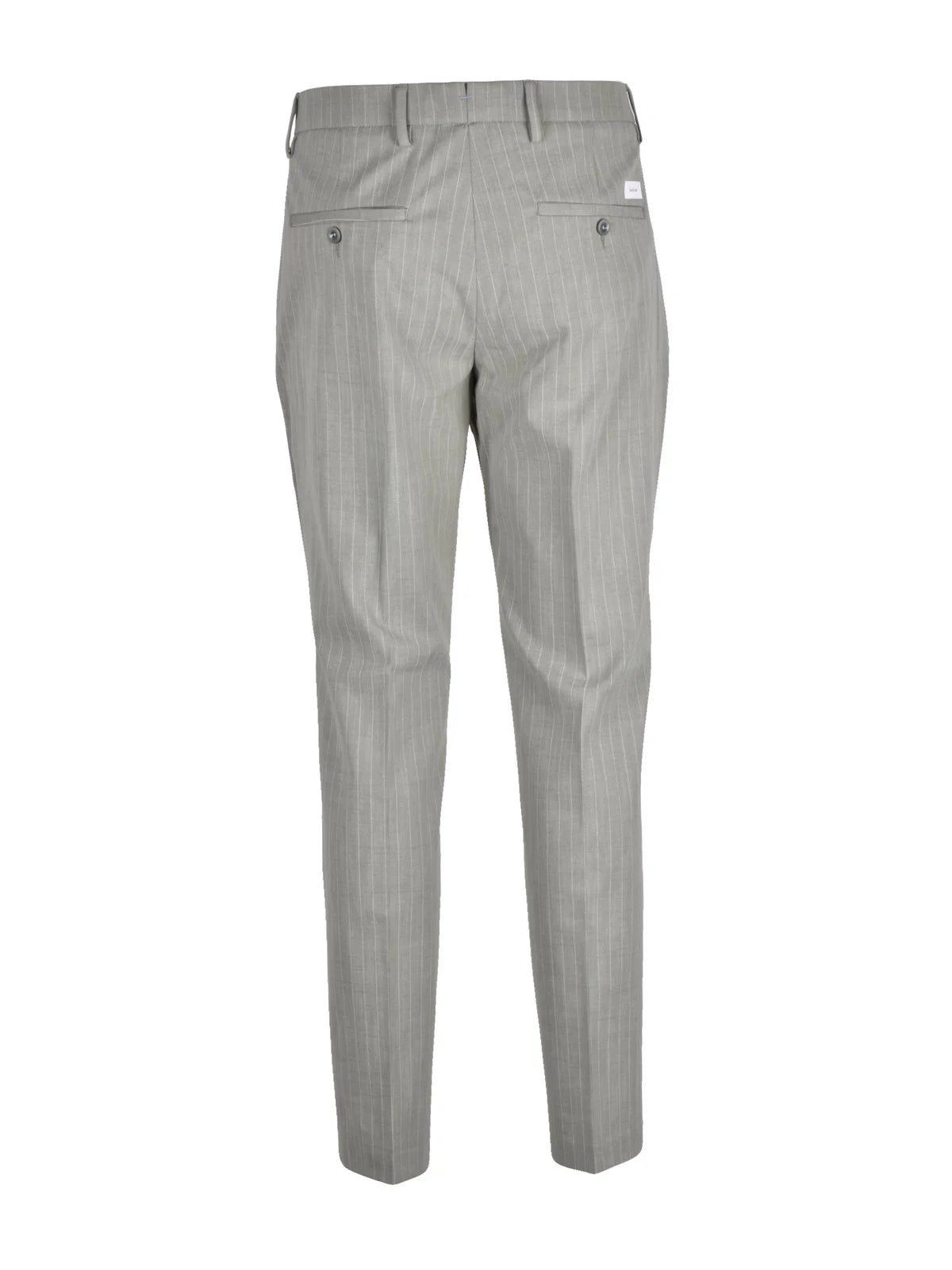 Barbati Pantalone Stretch con Pinces - Verde Salvia
