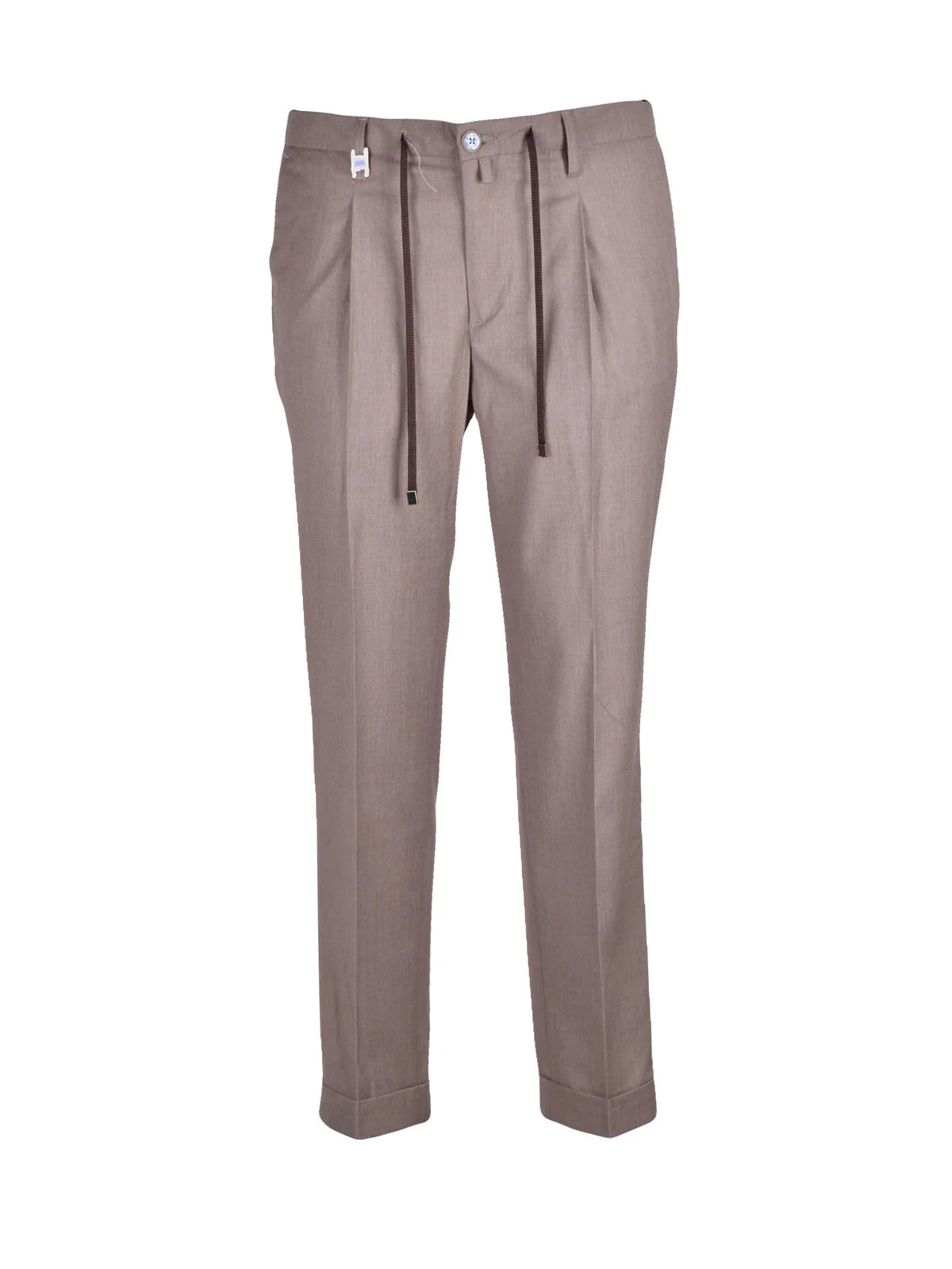 Barbati Pantalone Classico con Pinces - Taupe