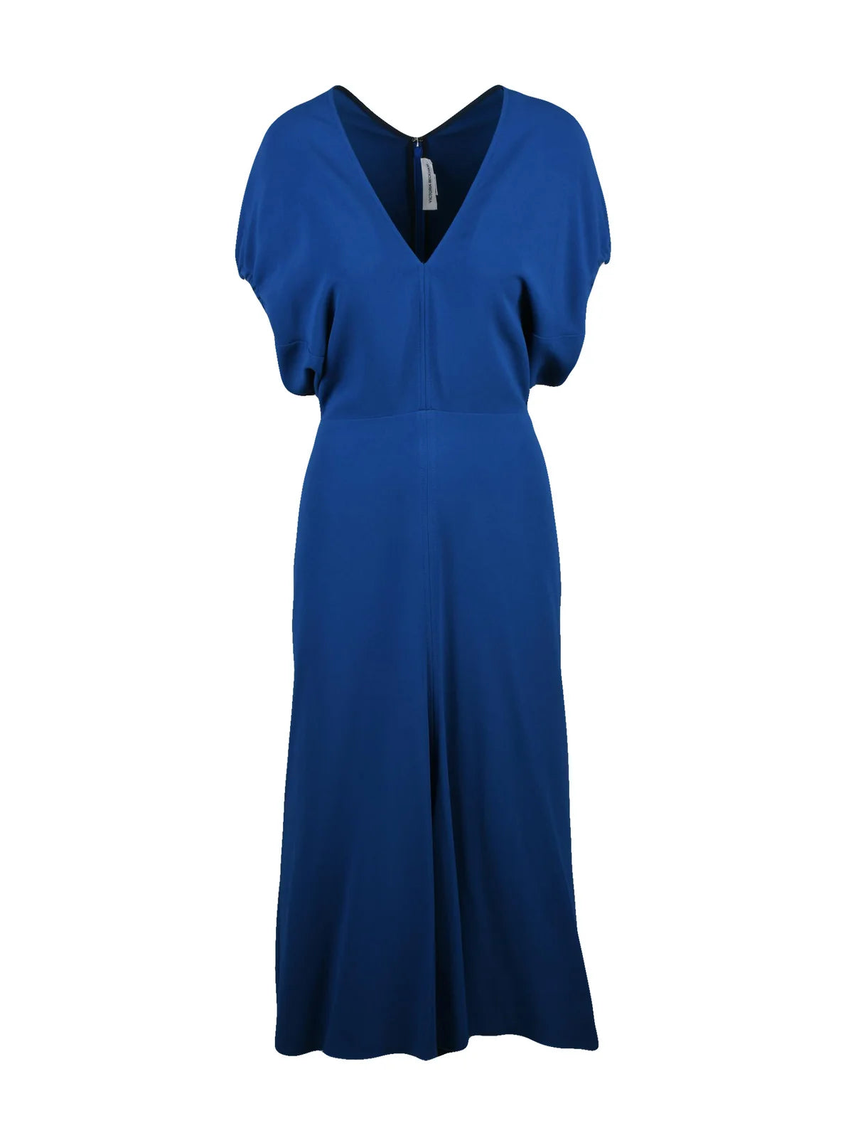 Victoria Beckham Abito Lungo Cobalto Viscosa Acetato