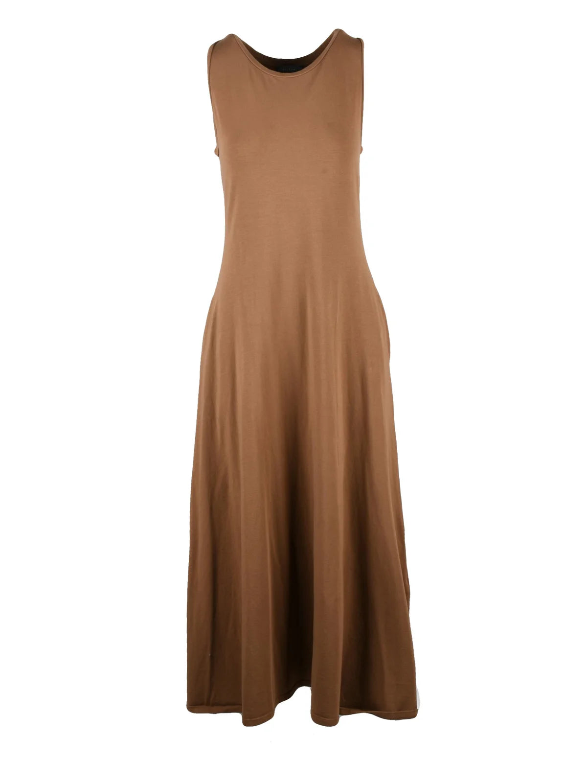 Opificio Neirami Abito Lungo Marrone Jersey Stretch