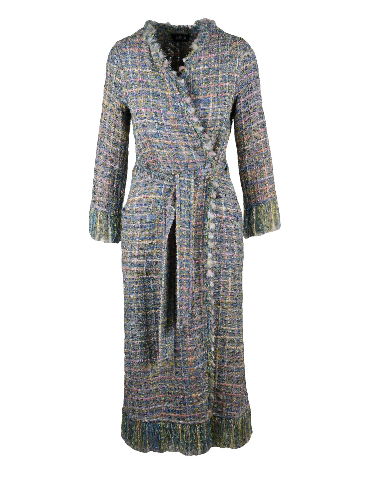 Ella Lago Di Como Spolverino Multicolore Bouclé