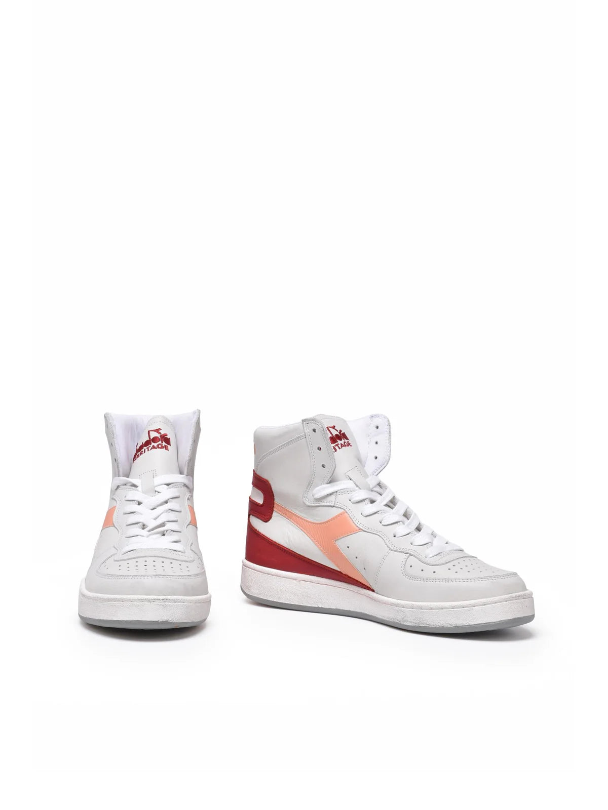 Diadora Heritage Sneakers Basket Used - Grigio/Rosso