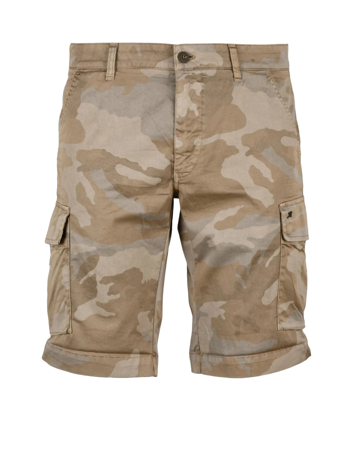 Mason's Bermuda Cargo Cotone Stretch - Marrone/Beige