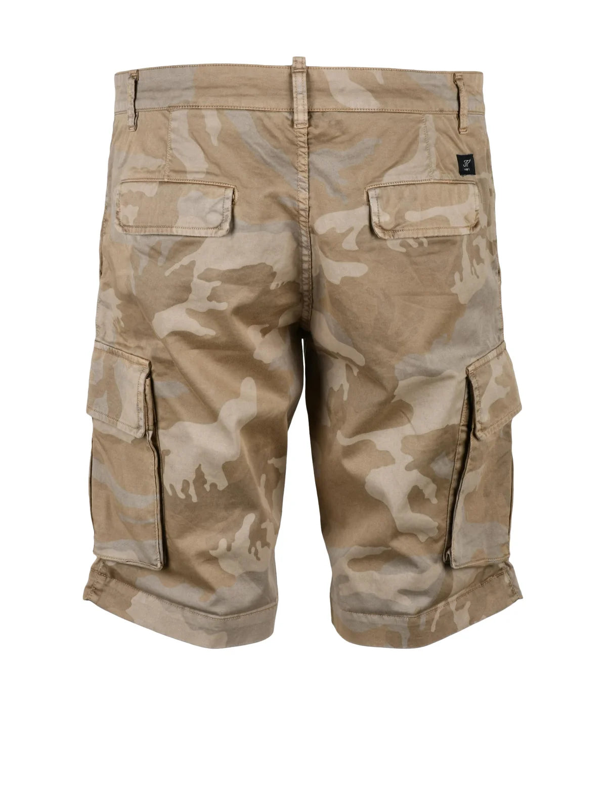 Mason's Bermuda Cargo Cotone Stretch - Marrone/Beige