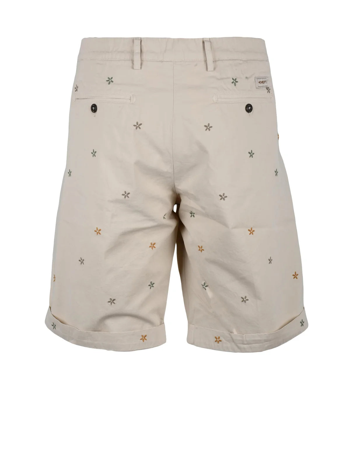 40 Weft Bermuda Cotone - Bianco