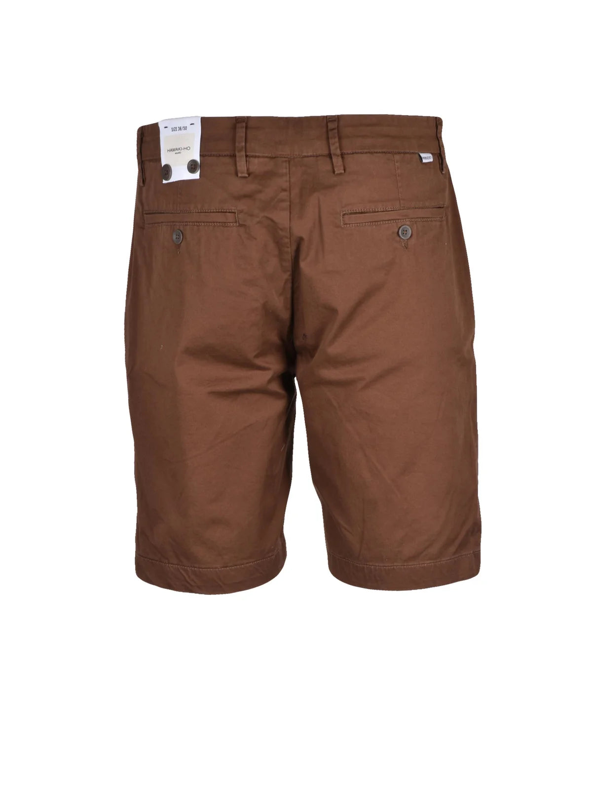 Hamaki-ho Bermuda Cotone Stretch - Marrone