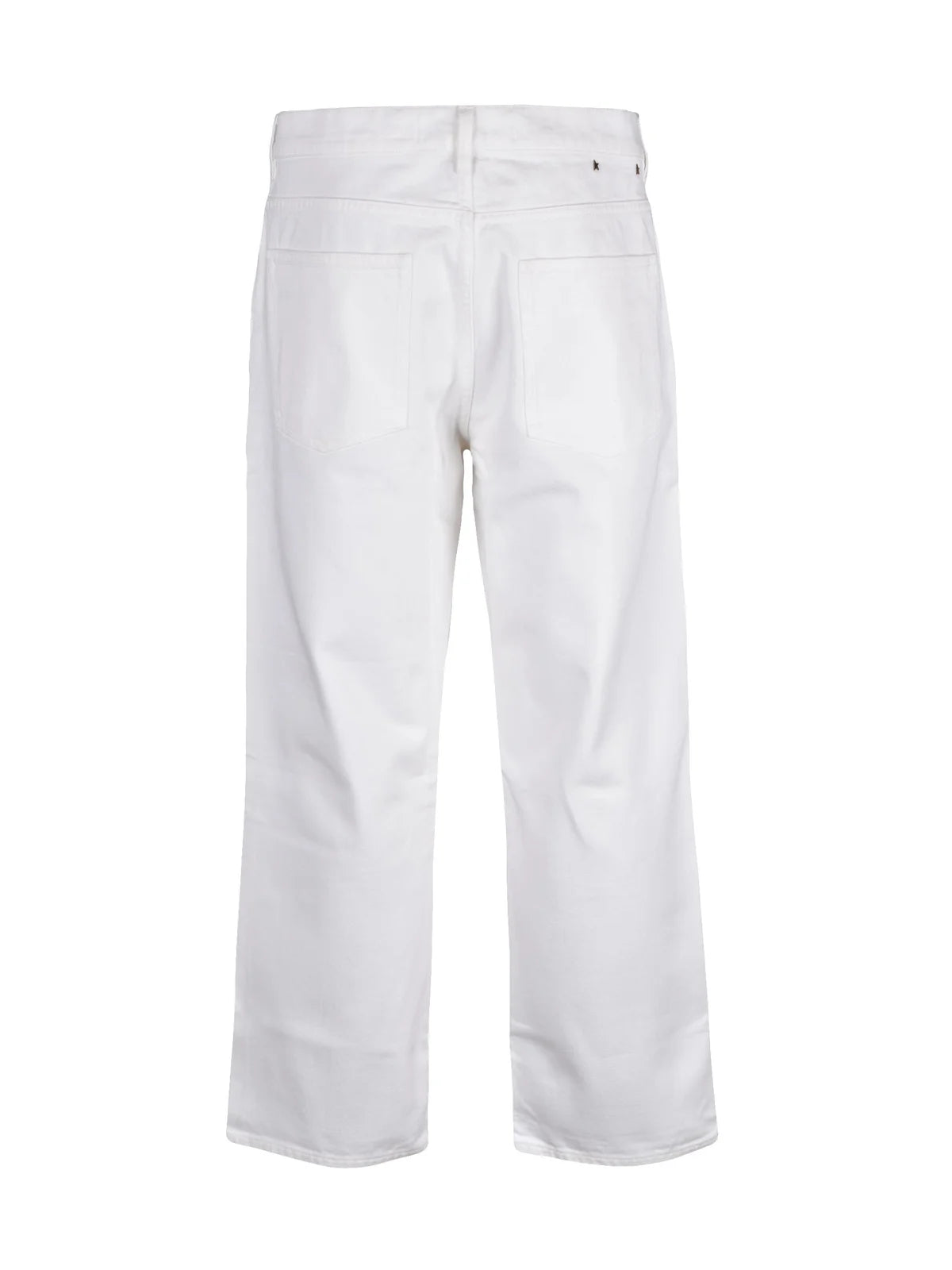 Golden Goose Loose Skate Jeans White Cotton
