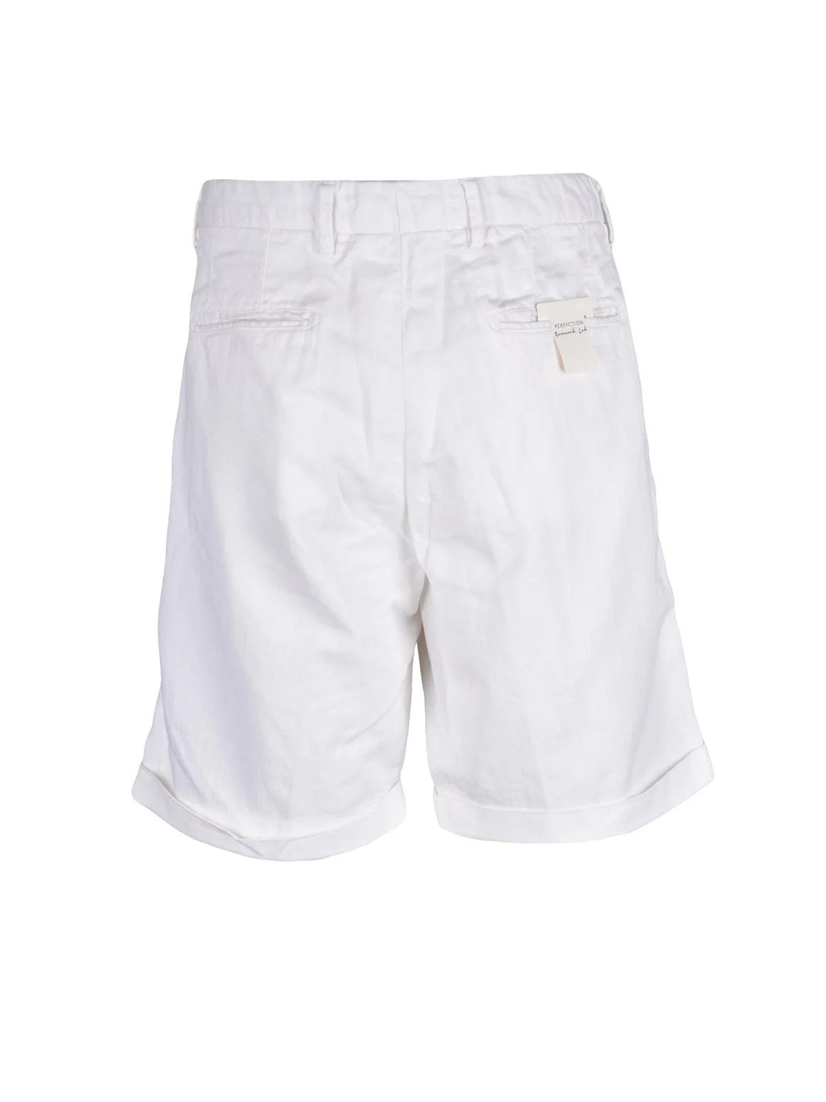 Perfection Bermuda Cotone Lino Stretch - Bianco