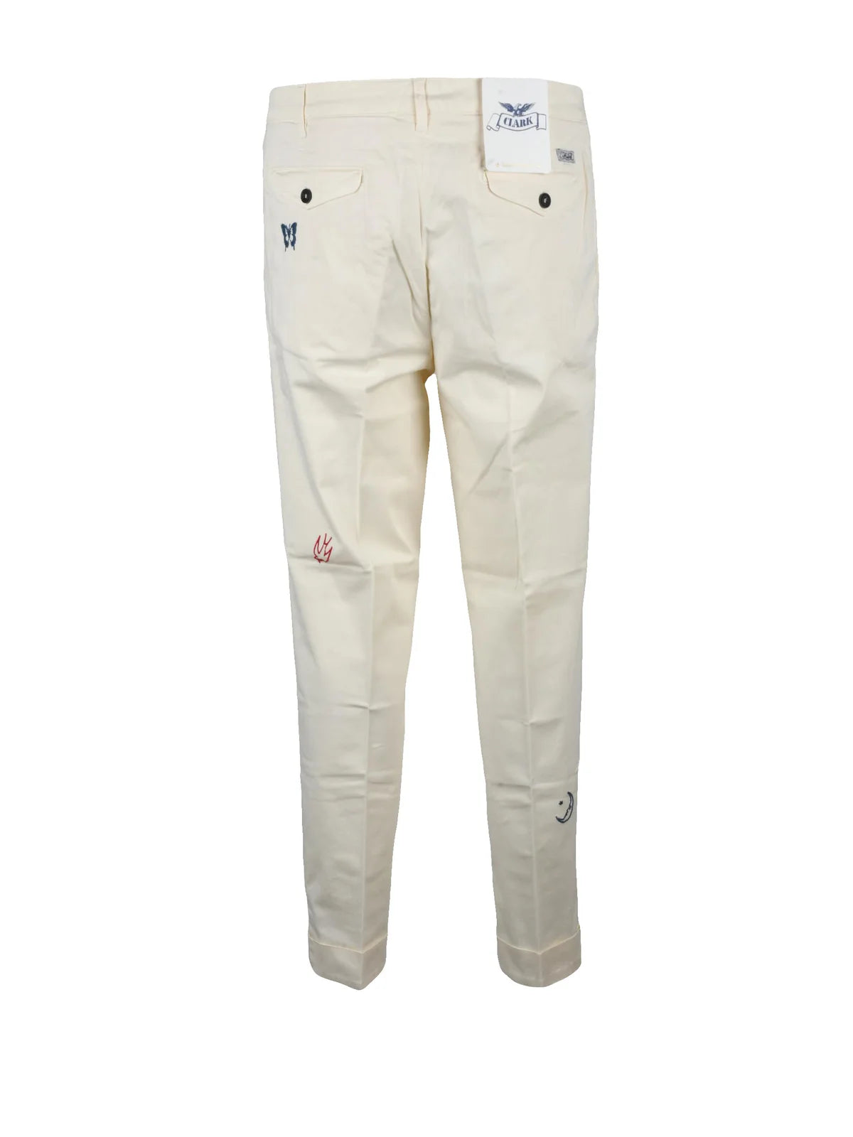 Clark Pantalone Chino Bianco
