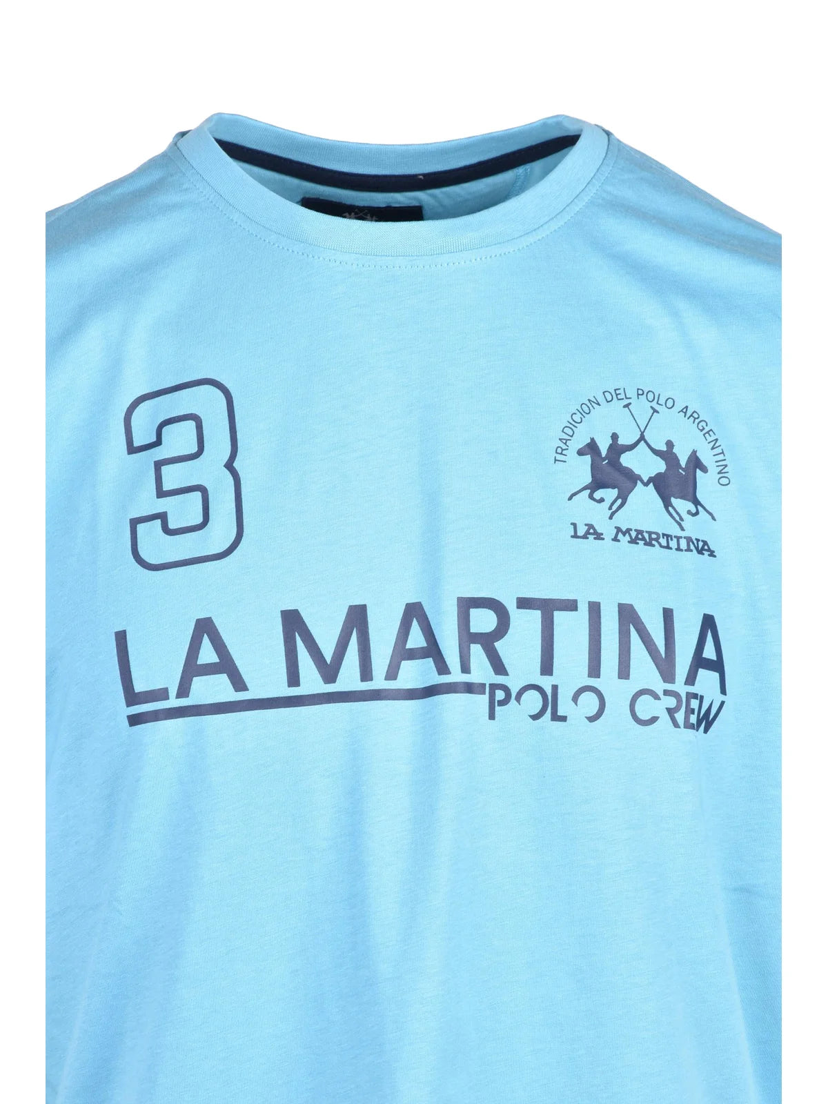 La Martina T-shirt Cotone - Celeste