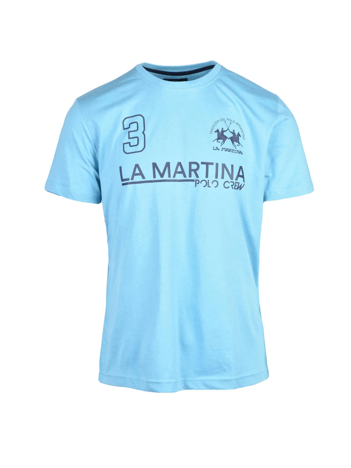 La Martina T-shirt Cotone - Celeste