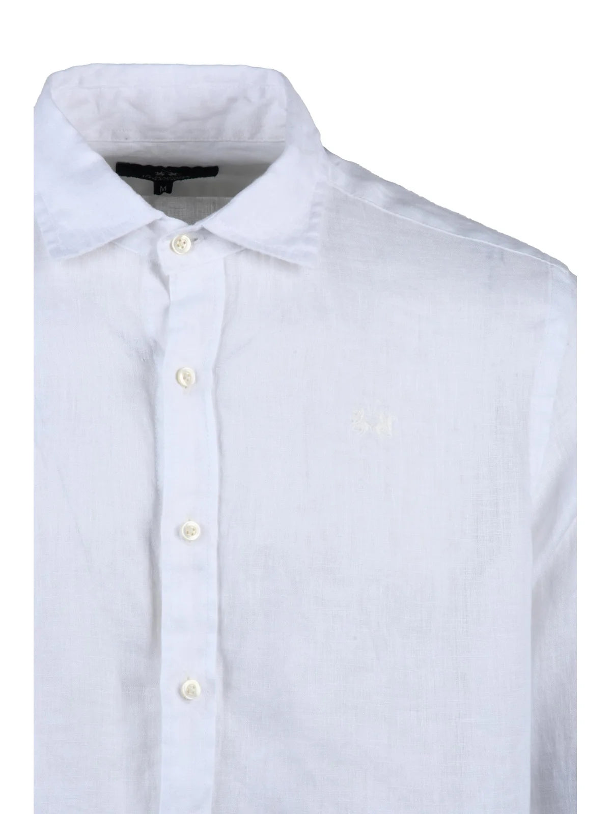 La Martina Camicia Lino - Bianco