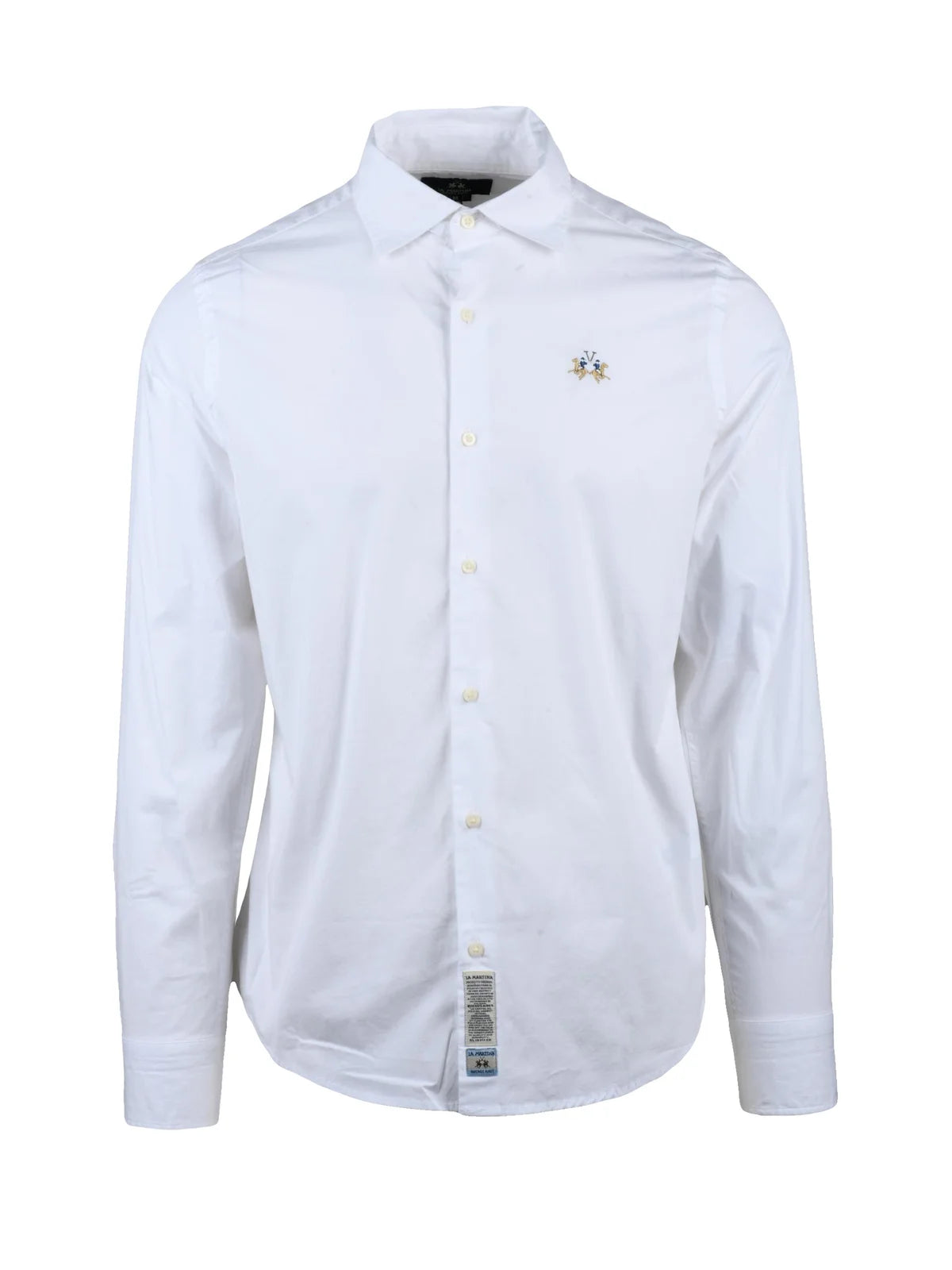 La Martina Camicia Cotone Stretch - Bianco