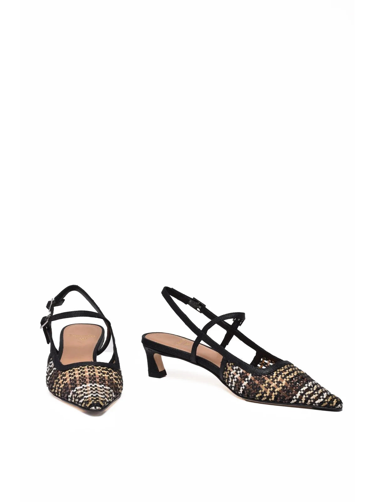 Chantal Décolleté Chanel in Rafia - Nero