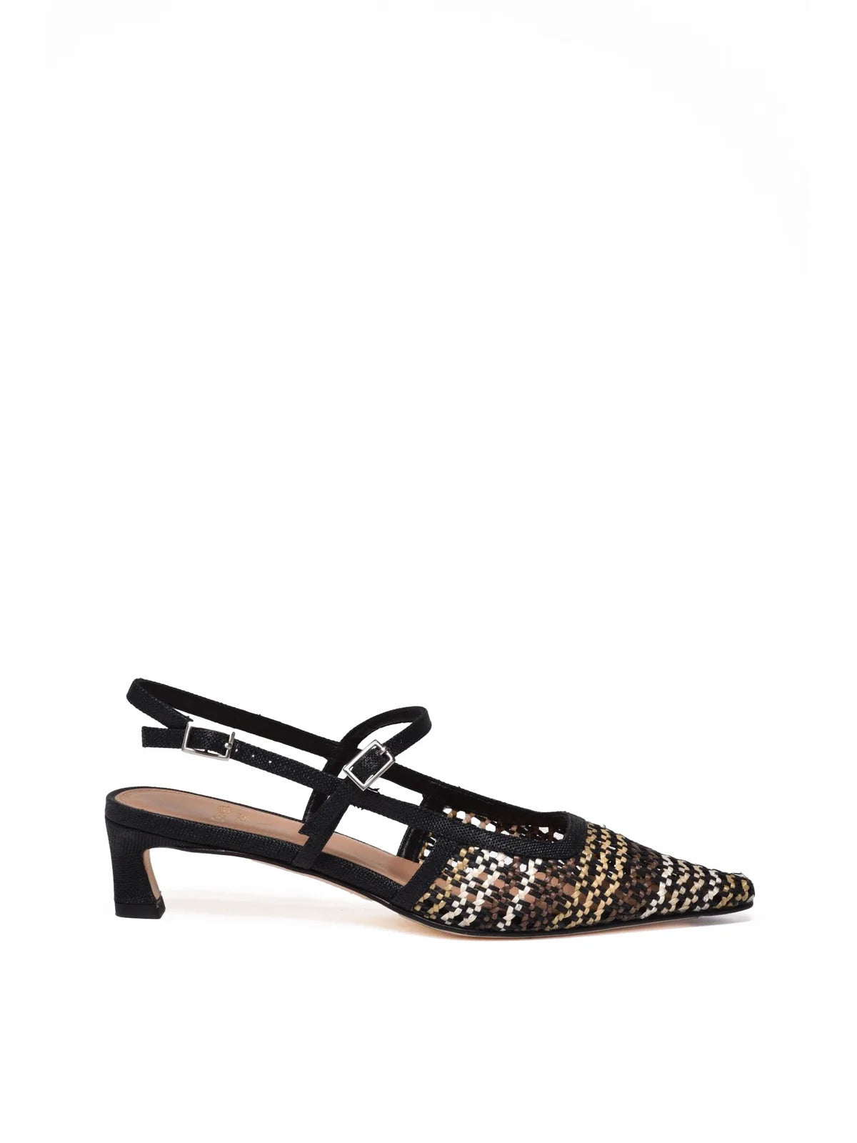 Chantal Décolleté Chanel in Rafia - Nero