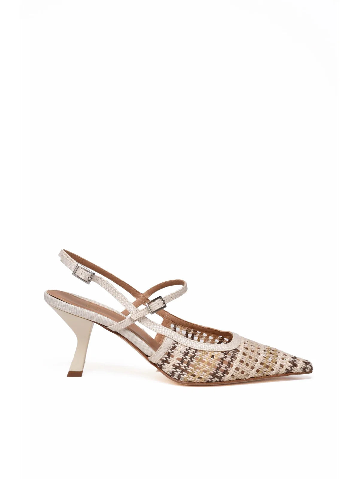 Chantal Décolleté Chanel in Rafia - Bianco