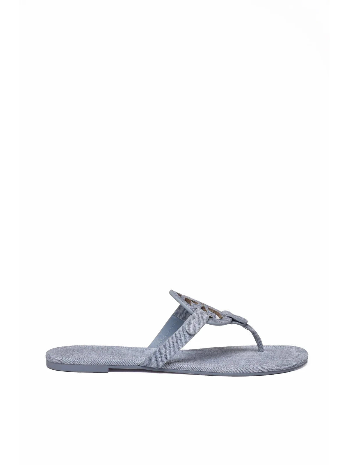Tory Burch Sandalo Infradito in Denim - Celeste