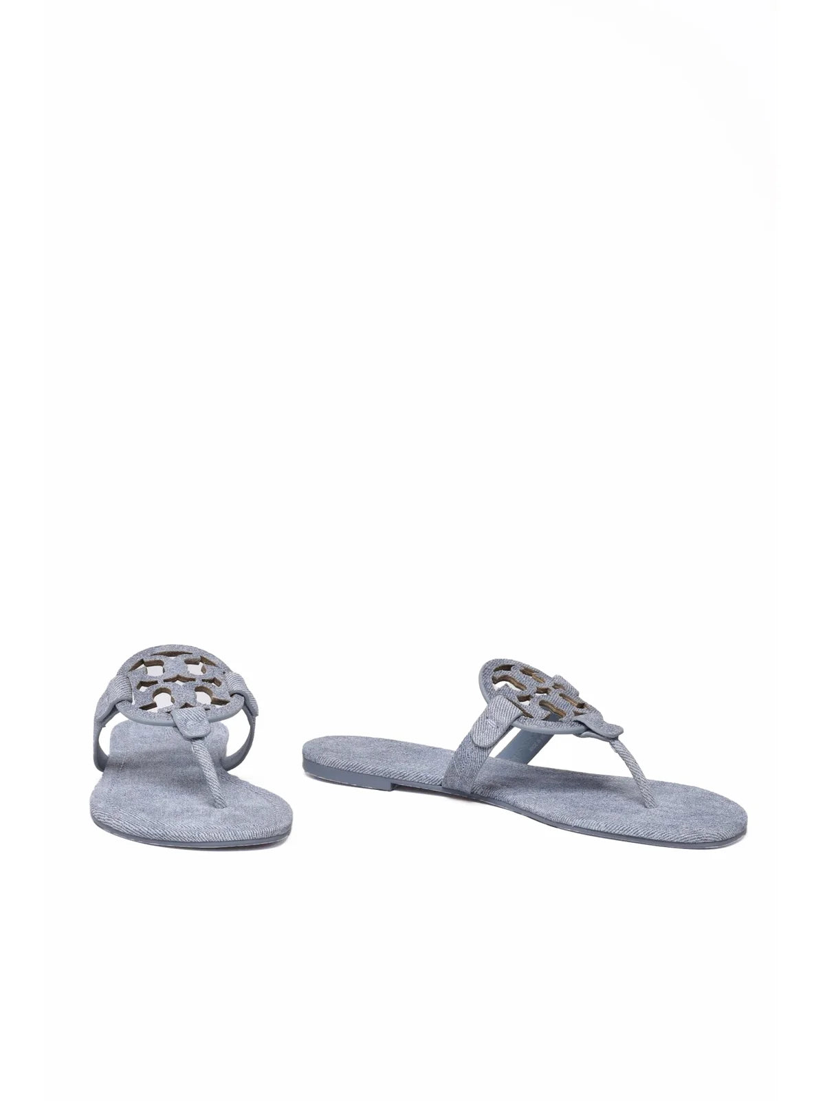 Tory Burch Sandalo Infradito in Denim - Celeste
