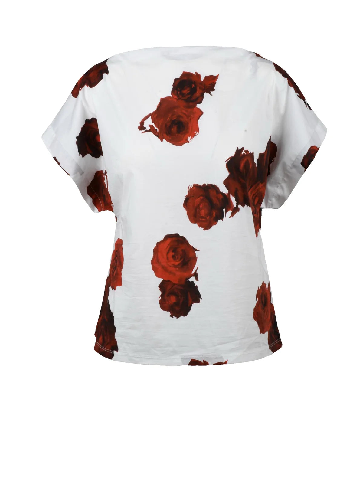 Liviana Conti Blusa Stretch - Bianco/Rosso