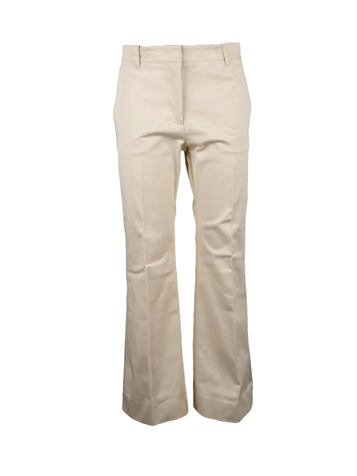 Weekend Max Mara Cotton Elastane Trousers - Beige