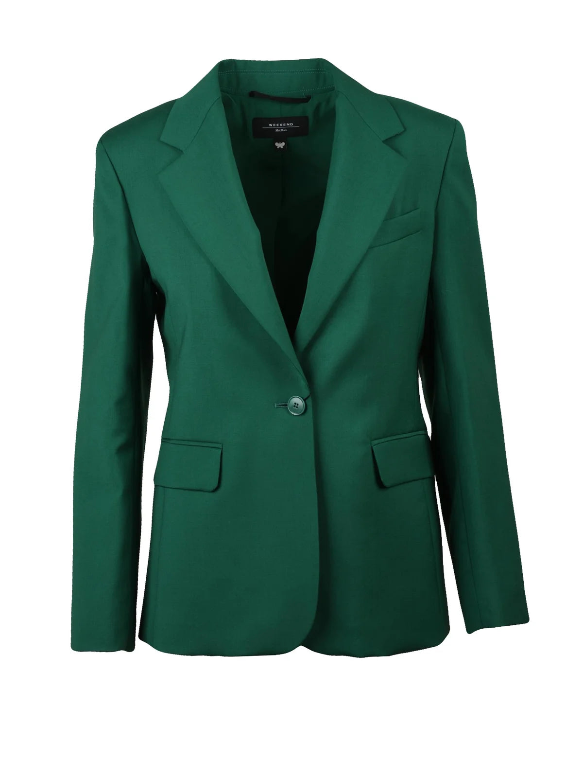 Weekend Max Mara Giacca Lamine Lana Vergine - Verde