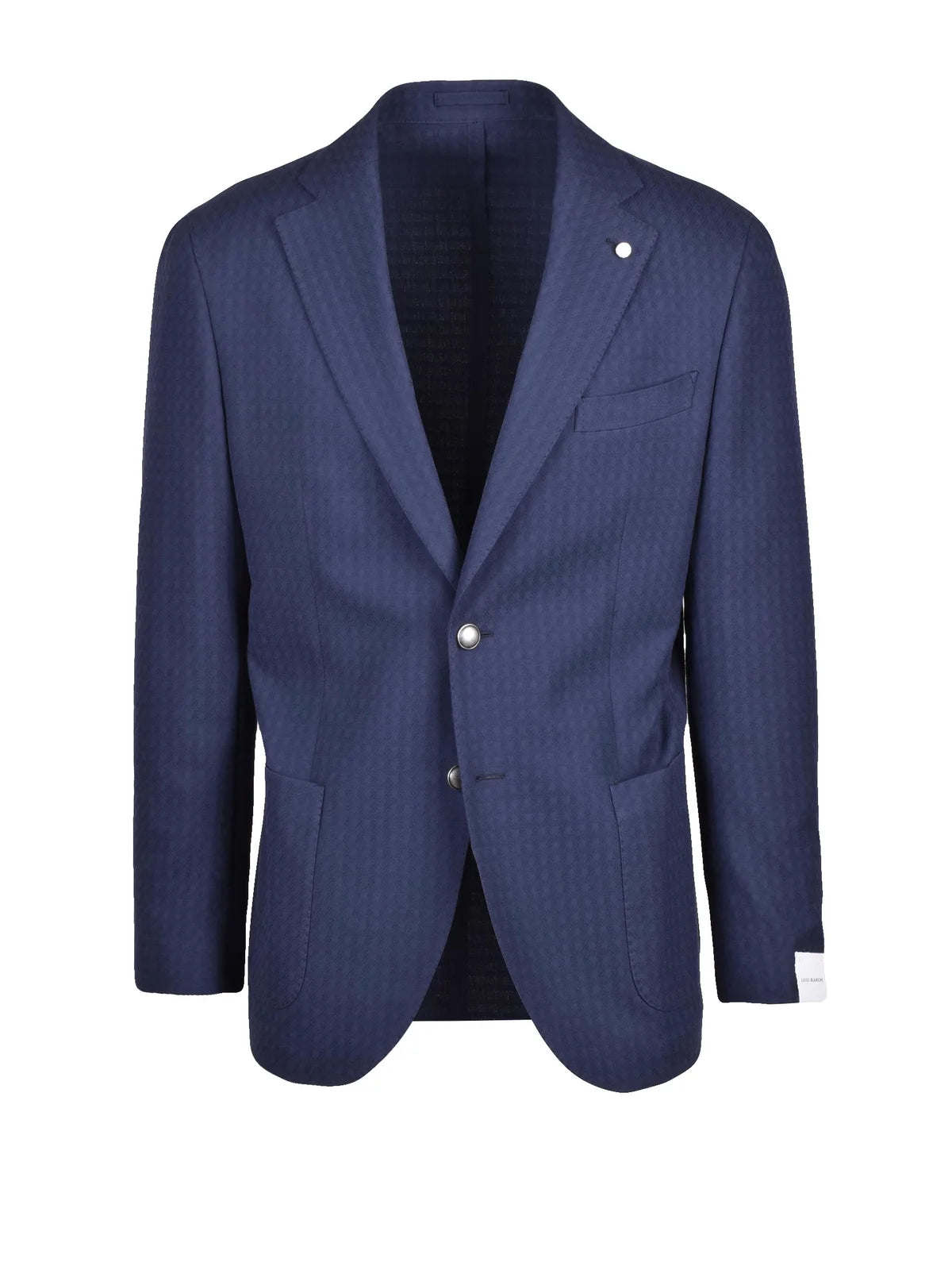 Luigi Bianchi Blazer Cotone Stondato - Blu Notte