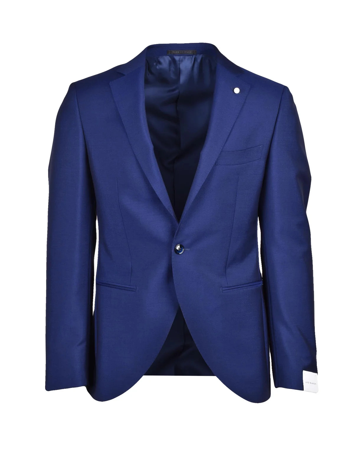Luigi Bianchi Giacca Sfiancata Lana Mohair - Royal Blue